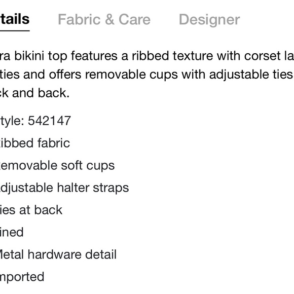 NWT BECCA two piece swim suit - Picture 3 of 4